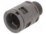 Straight terminal connector | Thread: metric,outside | IP68,IP69
