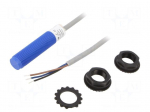 Sensor: inductive | OUT: PNP / NO | 0&divide;2mm | 10&divide;30VDC | M12 | 2m | IP66