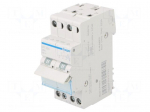 Toggle switch | Poles: 2 | 230VAC | 25A | IP20 | for DIN rail mounting