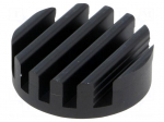 Heatsink | LED | &Oslash;: 33mm | H: 10mm | 17.6K/W | black