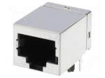 Connector: RJ45 | socket | PIN: 8 | Cat: 5e | shielded | 8p8c | on PCBs | THT
