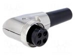 Connector: microphone | plug | female | PIN: 4 | with strain relief
