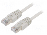 Patch cord | F/UTP | Cat: 5e | RJ45 plug,both sides | stranded | CCA