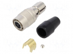 Connector: circular | push-pull | plug | PIN: 6 | 2A | HR10 | crimped