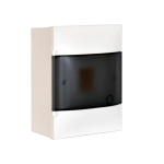 LEGRAND 1X4M SURFACE CABINET SMOKED DOOR E+N TERMINAL BLOCK