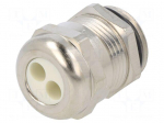 Cable gland | multi-hole | M20 | 1.5 | IP65 | brass | Holes no: 2 | 5mm
