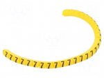 Marker: cable | Marking: 7 | 1.3&divide;3mm | PVC | yellow | leaded | PA-02 | L: 3mm