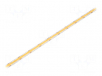 COB LED tape | white warm | LED/m: 320 | 8mm | IP65 | 8W/m | CRImin: 90