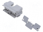Case | 29mm | push-in | ways: 6 | PBT | grey | Kit: holder | MAXIVAL