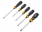 Screwdriver: universal-set | Phillips,slot | ERGONIC&reg; | 5pcs.