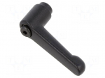 Lever | adjustable | Lever length: 45mm | Slider height: 24.5mm