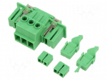 Connector: pluggable terminal block | socket | male | 41A | 1kV | green