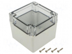 Enclosure: multipurpose | X: 105mm | Y: 105mm | Z: 90mm | ZP | ABS | IP67