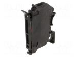 Splice terminal: rail | 24V | screw terminal | black | 6.3A | polyamide