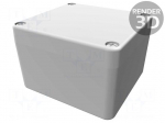 Enclosure: multipurpose | X: 75mm | Y: 80mm | Z: 52mm | 1590Z | aluminium