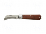 Knife | universal | 198mm | Handle material: wood | folding
