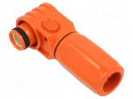 Connector: DC supply | plug | female | 1kV | PIN: 1 | angled 90&deg; | crimped