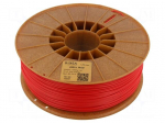Filament: ABS+ | 1.75mm | red | 230&divide;270&deg;C | 1kg | Table temp: 80&divide;110&deg;C