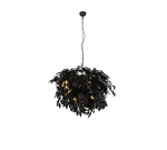 Trio Leavy piekarama lampa 70 cm 4xE14 matt black brushed steel R10464032 4017807522655