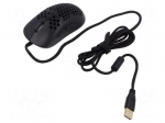 Mouse | black | USB A | optical,wired | DPI change button,RGB | 1.8m