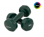 Tunturi Vinyl Dumbbells 2.0kg, Green, 2pcs