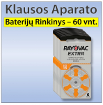 Kuuldeaparaadi patareide komplekt 60 tk. | Suurus 13 | Extra Advanced Zn-Air PR48
