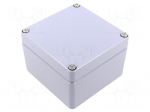 Enclosure: multipurpose | X: 120mm | Y: 122mm | Z: 81mm | AL | aluminium