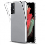 Back panel cover Evelatus Samsung Galaxy S21 Ultra Clear Silicone Case 1.5mm TPU Transparent