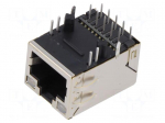 Connector: RJ45 | socket | PIN: 8 | Cat: 5e | shielded,with LED | 8p8c