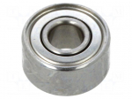 Bearing: single row deep groove ball | &Oslash;int: 3mm | &Oslash;out: 8mm | W: 4mm