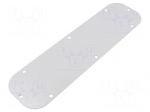 Cable gland plate | steel | W: 330mm | D: 90mm | Gland: M20,M25,M32