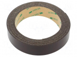 Tape: magnetic | W: 25mm | L: 5m | Thk: 0.84mm | acrylic | brown | -40&divide;71&deg;C