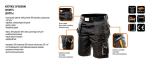 HD shorts, webbing strap, detachable pockets, size LD/54