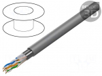 Wire | F/UTP | 4x2x24AWG | wire | CCA | PVC | grey | 305m | &Oslash;cable: 5.45mm