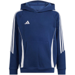 Sweatshirt for kids adidas Tiro 24 Hooded Sweat navy blue IR7504 140cm