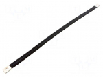 Braids | insulated earthing tape | W: 14mm | 10mm2 | &Oslash;1: 7mm | &Oslash;2: 7mm
