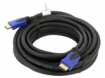 Cable | HDMI plug,both sides | PVC | 3D,4K,ARC,CEC 2.0,HDR | 7.5m