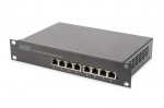 Server - Other Accessories Digitus  8-port Gigabit Ethernet Switch  DN-80114 10/100/1000 Mbps (RJ-45), Unmanaged, Rackmountable, Power supply type Internal, Ethernet LAN (RJ-45) ports 8