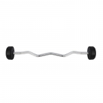 HMS GSL35 fixed barbell/grip rubberised broken 35kg