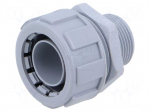 Straight terminal connector | polyamide 66 | SILVYN&reg; MPC | grey