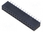 Connector: pin strips | socket | female | PIN: 30 | straight | THT | 2x15