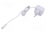 Accessories: power supply | white | 100&divide;240VAC | 3A | Out: USB C | 15W
