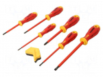 Screwdriver: insulated-set | insulated | Phillips,slot | ERGONIC&reg;