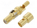 Contact | male | copper alloy | gold-plated | soldering,crimped | 50&Omega;