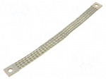Braids | earthing tape | 25mm2 | &Oslash;1: 9mm | &Oslash;2: 9mm | 150A | L: 0.28m