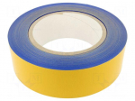 Tape: marking | blue | L: 50m | W: 75mm | self-adhesive | PVC