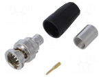 Connector: BNC | plug | straight | 75&Omega; | crimped
