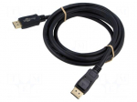 Cable | DisplayPort plug,both sides | PVC | DisplayPort 2.1 | Len: 3m