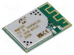 Module: WiFi | 19dBm | IEEE 802.11b/g/n | 54Mbps | 2.412&divide;2.427GHz