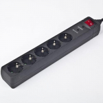 Circuit breaker EnerGenie  Surge Protector SPG5-C-5/ 1.5 m/ 5 Sockets/ Black